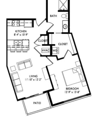 1 Bedroom 1 Bathroom Apartment for rent at Cornerstone in Madison, WI