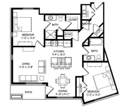 2 Bedrooms 2 Bathrooms Apartment for rent at Cornerstone in Madison, WI