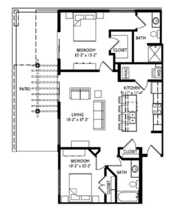 2 Bedrooms 2 Bathrooms Apartment for rent at Cornerstone in Madison, WI