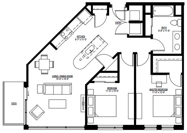 Studio 1 Bathroom Apartment for rent at University Row in Madison, WI
