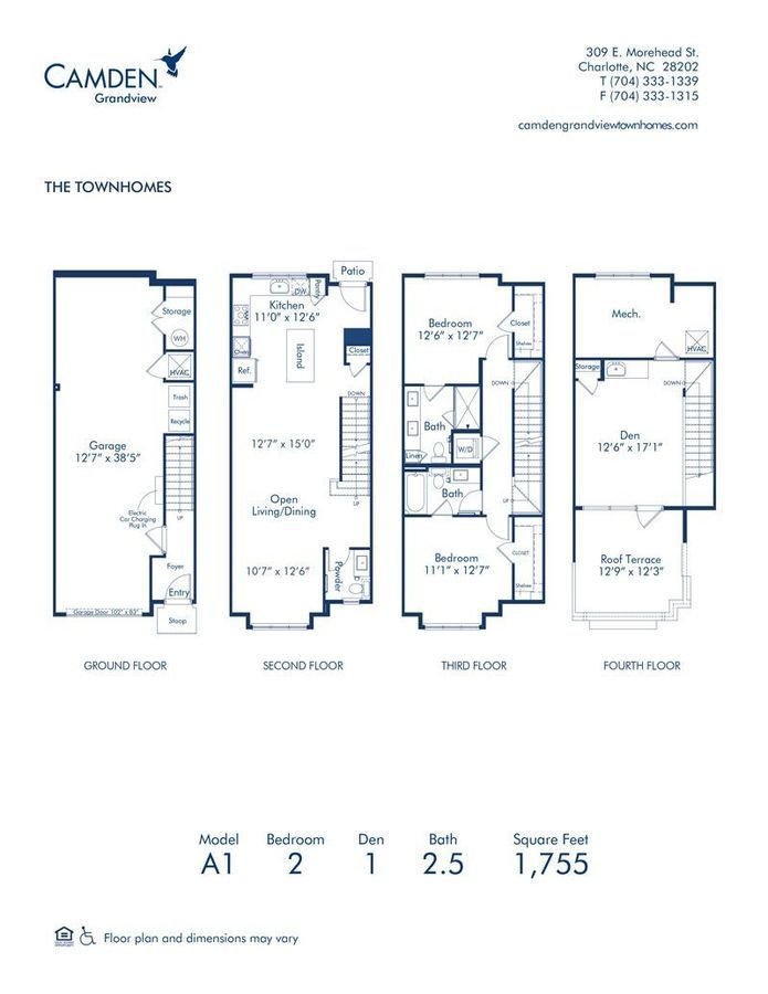 2 Bedrooms 2 Bathrooms Apartment for rent at Camden Grandview in Charlotte, NC