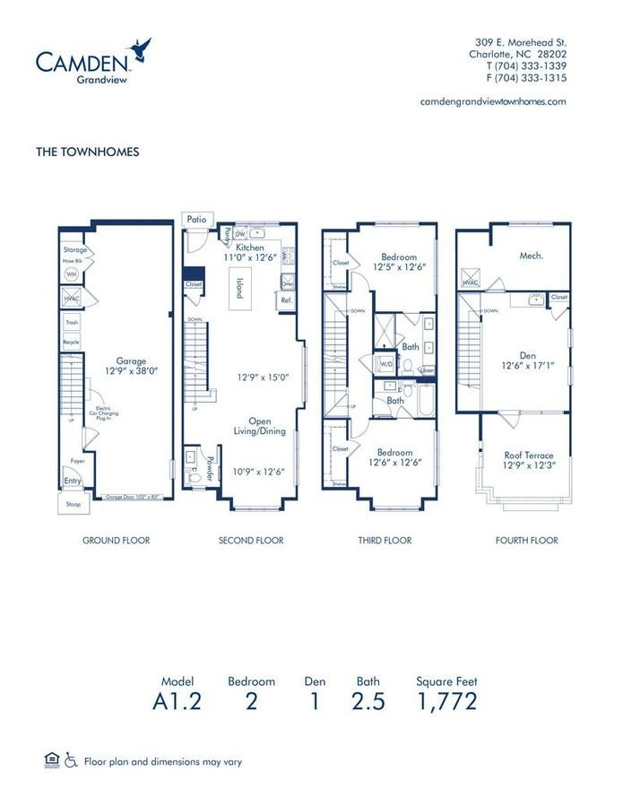 2 Bedrooms 2 Bathrooms Apartment for rent at Camden Grandview in Charlotte, NC