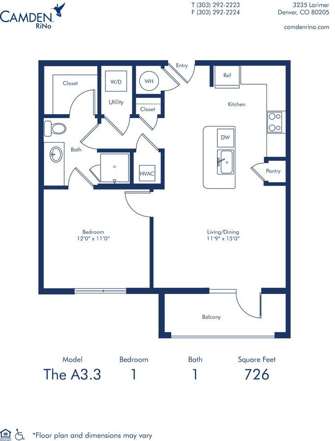 1 Bedroom 1 Bathroom Apartment for rent at Camden RiNo in Denver, CO