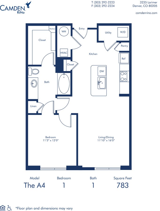 1 Bedroom 1 Bathroom Apartment for rent at Camden RiNo in Denver, CO