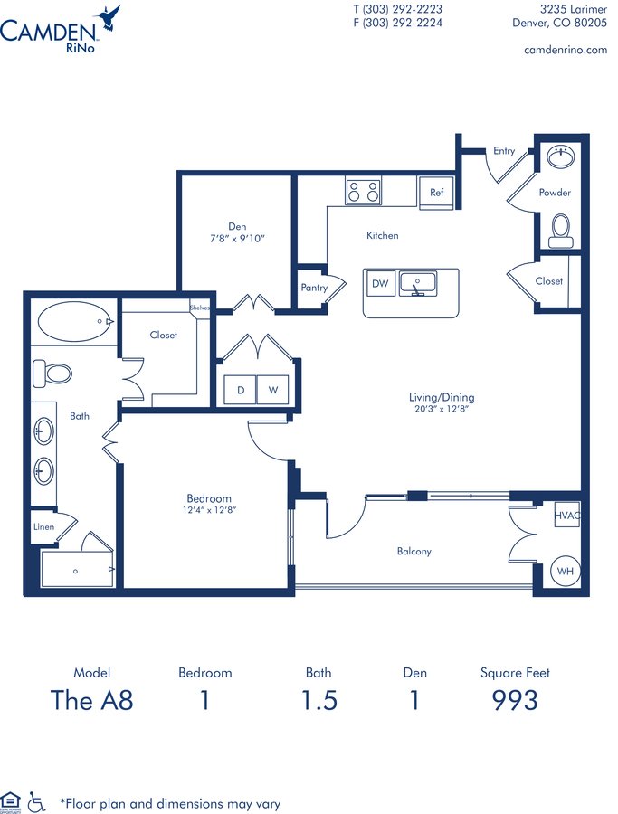 1 Bedroom 1 Bathroom Apartment for rent at Camden RiNo in Denver, CO