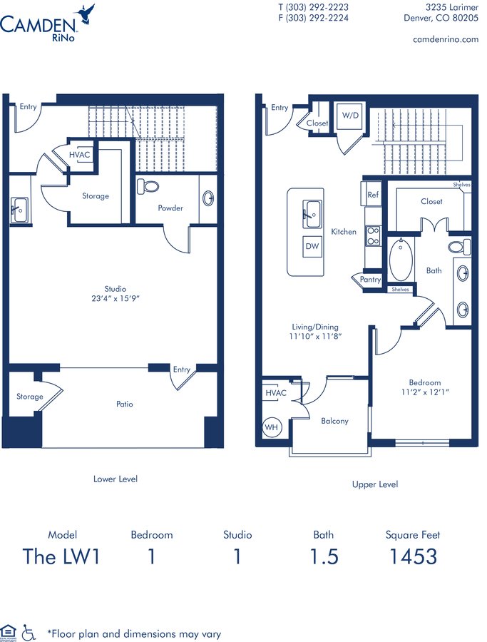 1 Bedroom 1 Bathroom Apartment for rent at Camden RiNo in Denver, CO