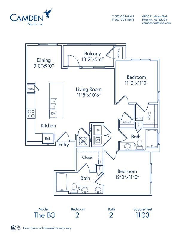 Studio 1 Bathroom Apartment for rent at Camden North End in Phoenix, AZ
