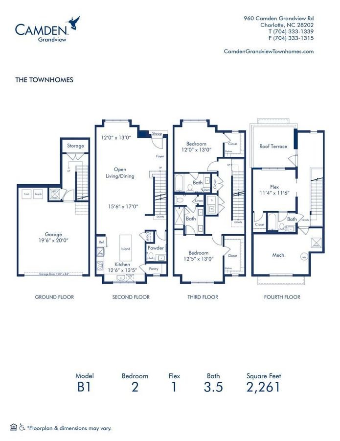 2 Bedrooms 3 Bathrooms Apartment for rent at Camden Grandview in Charlotte, NC