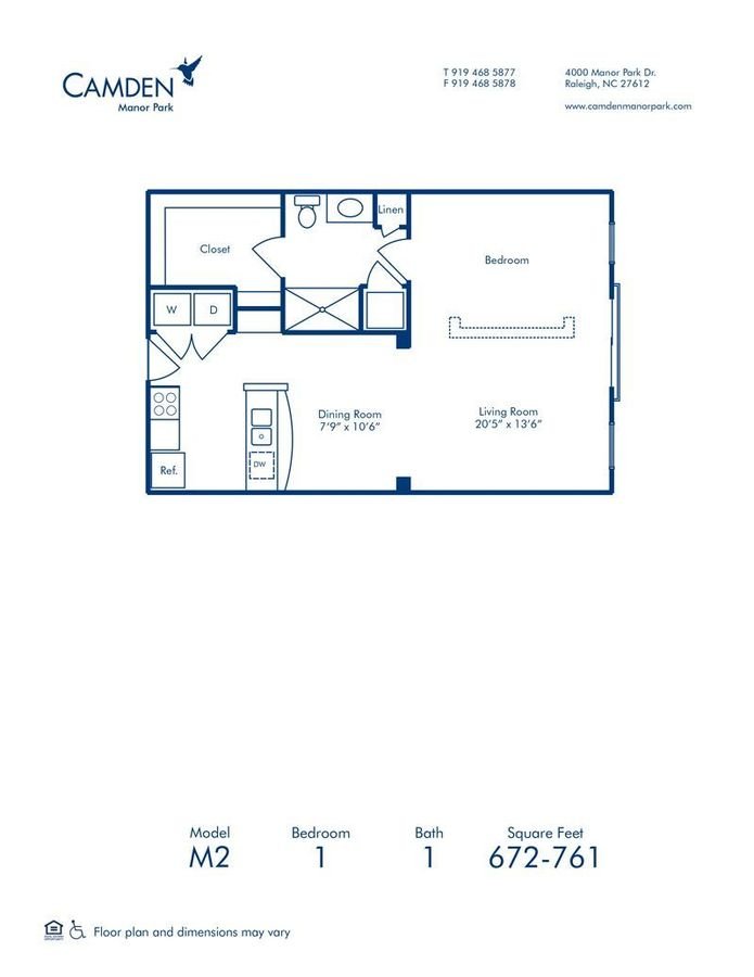 Studio 1 Bathroom Apartment for rent at Camden Manor Park in Raleigh, NC