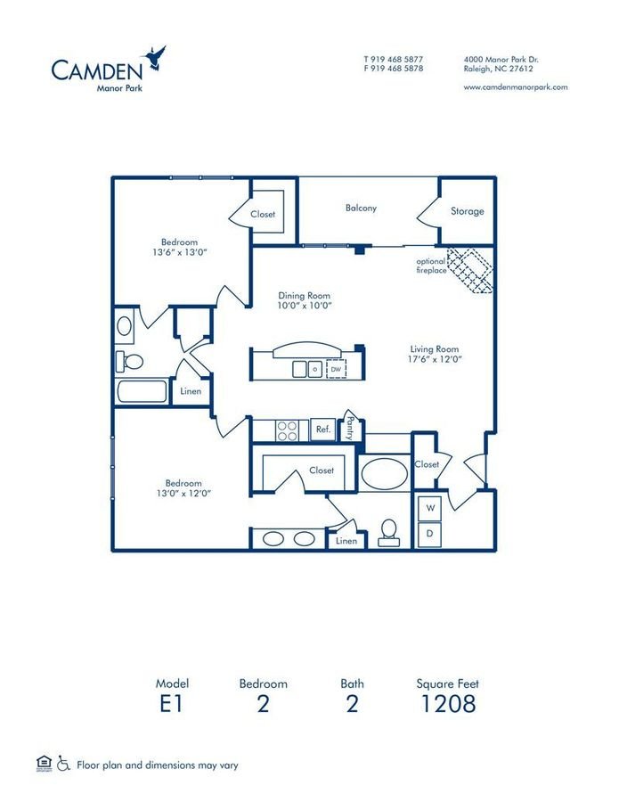 2 Bedrooms 2 Bathrooms Apartment for rent at Camden Manor Park in Raleigh, NC