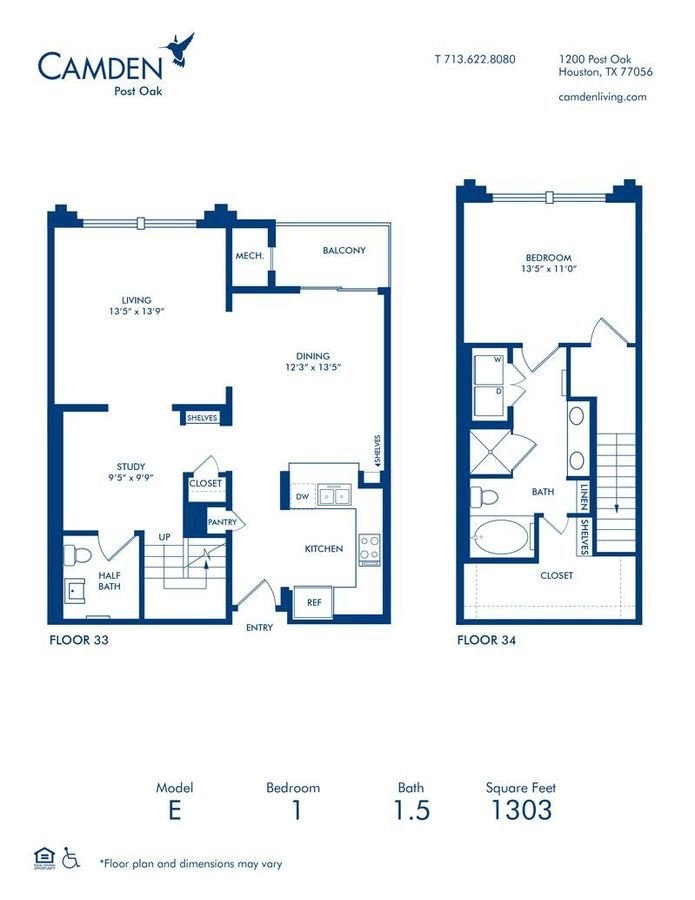 1 Bedroom 1 Bathroom Apartment for rent at Camden Post Oak in Houston, TX