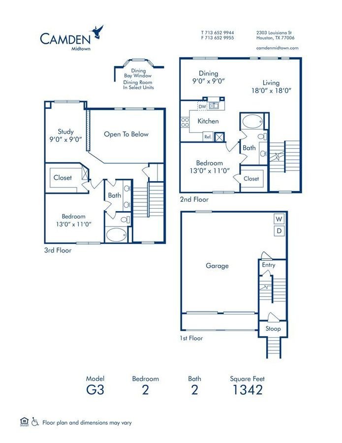 2 Bedrooms 2 Bathrooms Apartment for rent at Camden Midtown Houston in Houston, TX