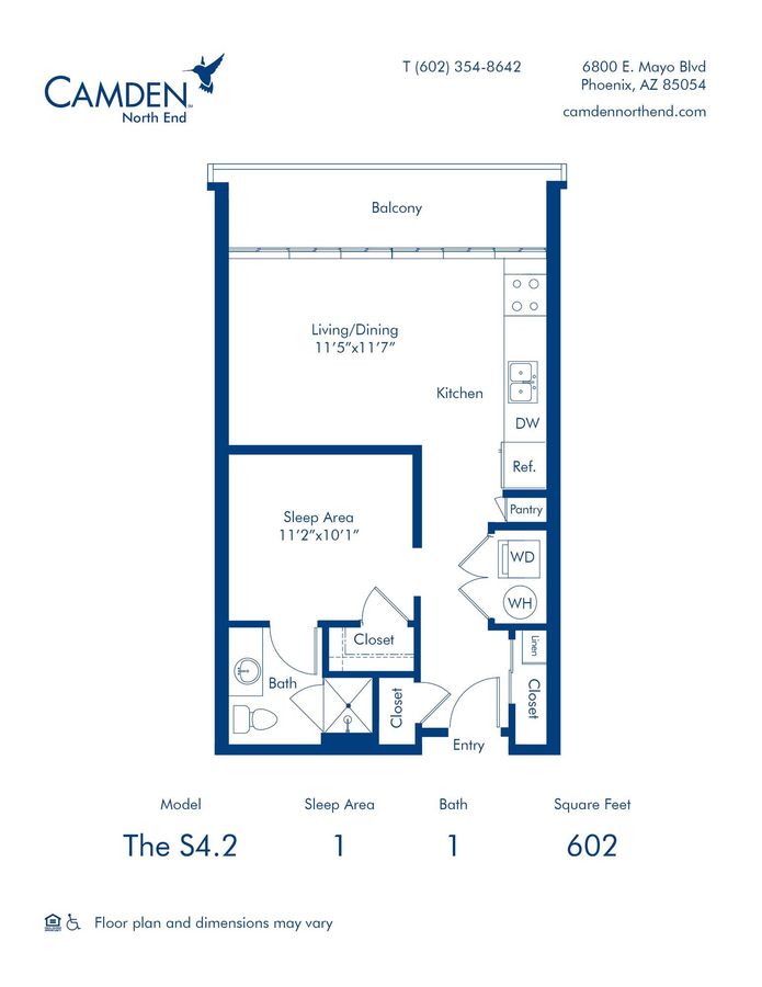Studio 1 Bathroom Apartment for rent at Camden North End in Phoenix, AZ