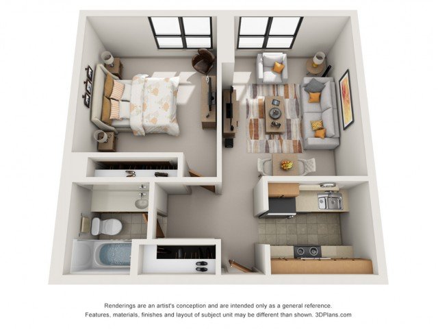 1 Bedroom 1 Bathroom Apartment for rent at Yankee Hill in Milwaukee, WI