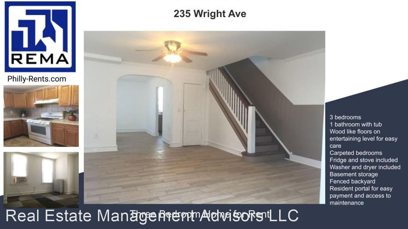 235 Wright Ave Darby, PA House for Rent Rentable