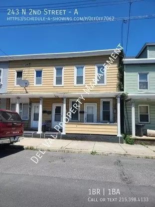243- A N 2Nd St Apartment for rent in St Clair, PA