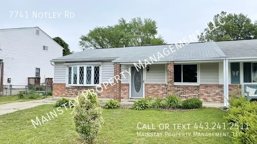 7741 Notley RD House for rent in Pasadena, MD