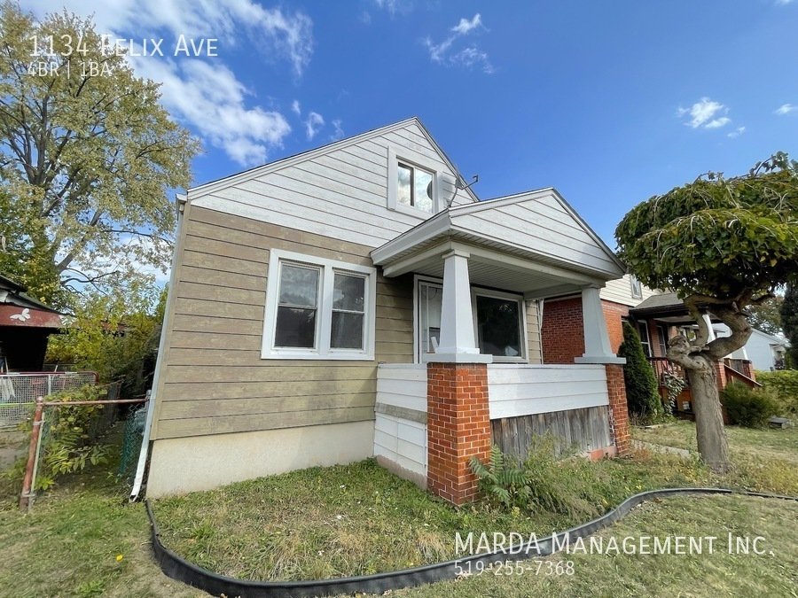 1134 Felix Ave Windsor, ON House for Rent Rentable
