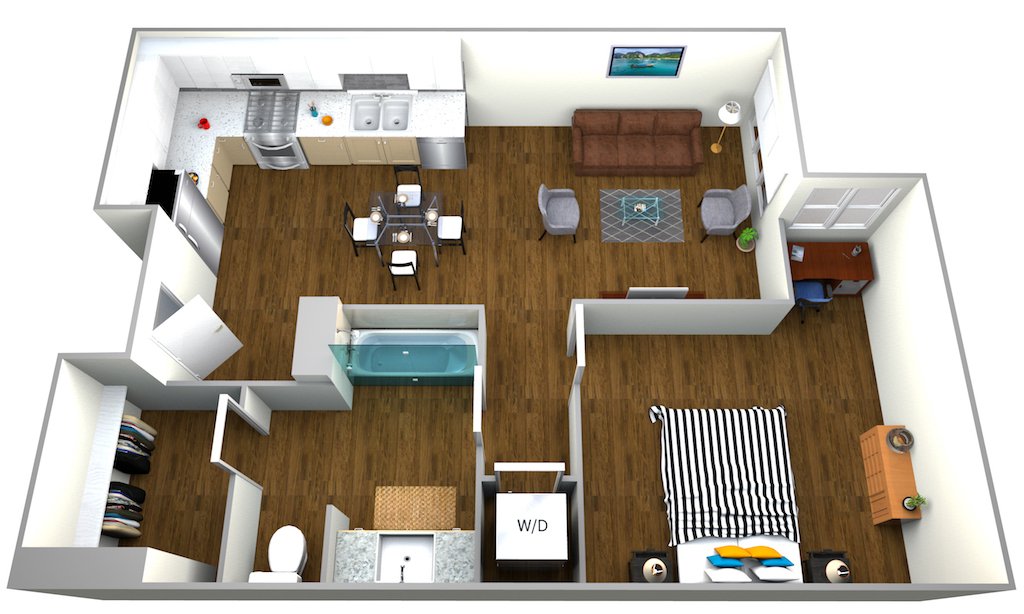1 Bedroom 1 Bathroom Apartment for rent at The Roy in Los Angeles, CA