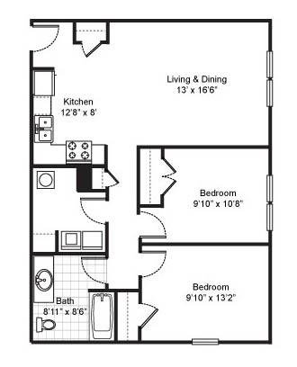 2 Bedrooms 1 Bathroom Apartment for rent at Fairfield Apartments in Pittsburgh, PA