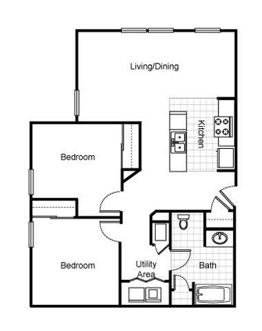 2 Bedrooms 1 Bathroom Apartment for rent at Jazz District Apartments in Kansas City, MO