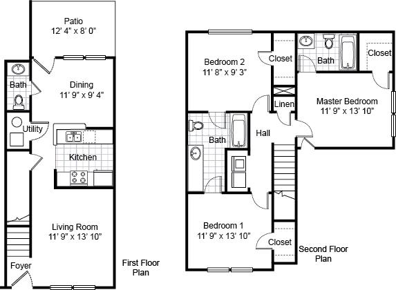 3 Bedrooms 2 Bathrooms Apartment for rent at Parsons Place Apartments in East St Louis, IL