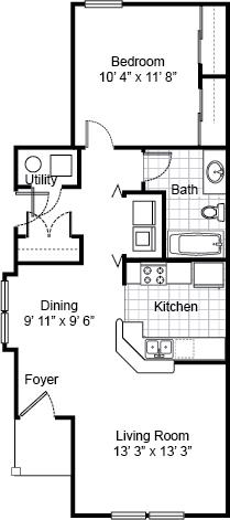 1 Bedroom 1 Bathroom Apartment for rent at Parsons Place Apartments in East St Louis, IL