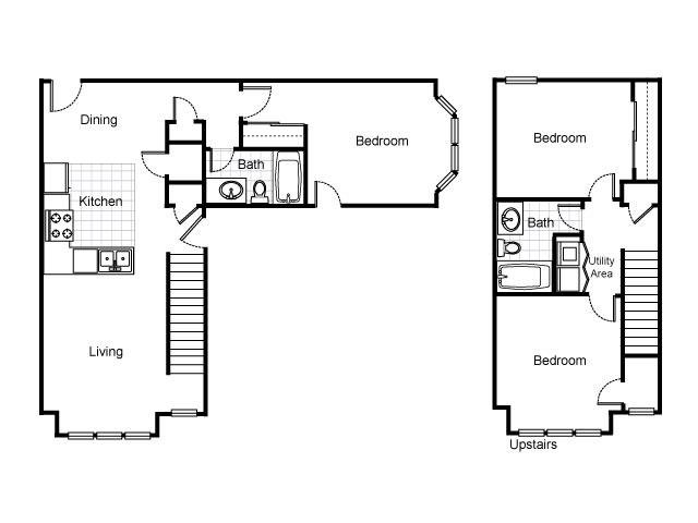 3 Bedrooms 2 Bathrooms Apartment for rent at Jazz District Apartments in Kansas City, MO