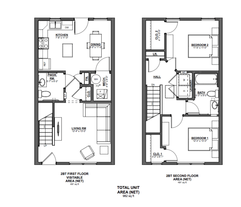 2 Bedrooms 2 Bathrooms Apartment for rent at Cornerstone Village in Pittsburgh, PA
