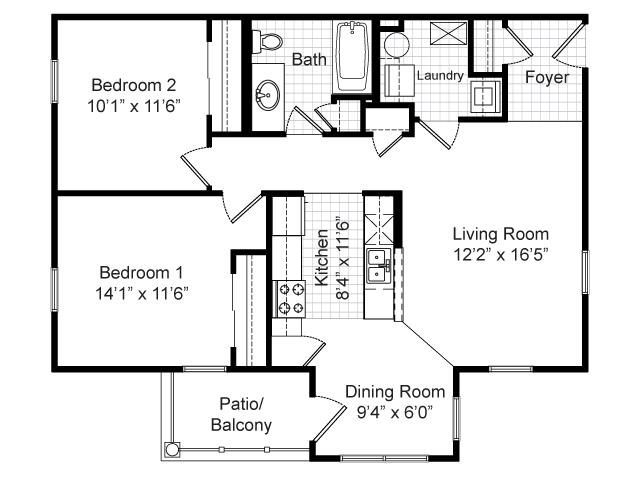 2 Bedrooms 1 Bathroom Apartment for rent at Renaissance Place at Grand Apartments in St Louis, MO