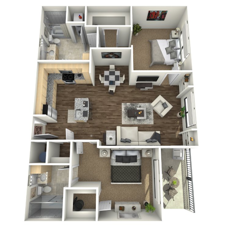 2 Bedrooms 2 Bathrooms Apartment for rent at The Orion Apartments in St Louis, MO