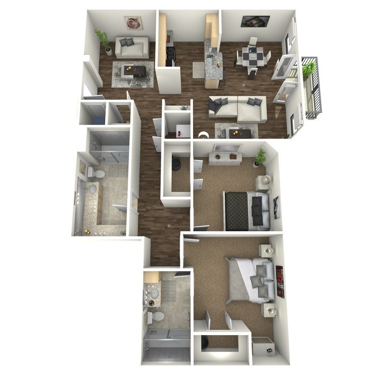 2 Bedrooms 2 Bathrooms Apartment for rent at The Orion Apartments in St Louis, MO