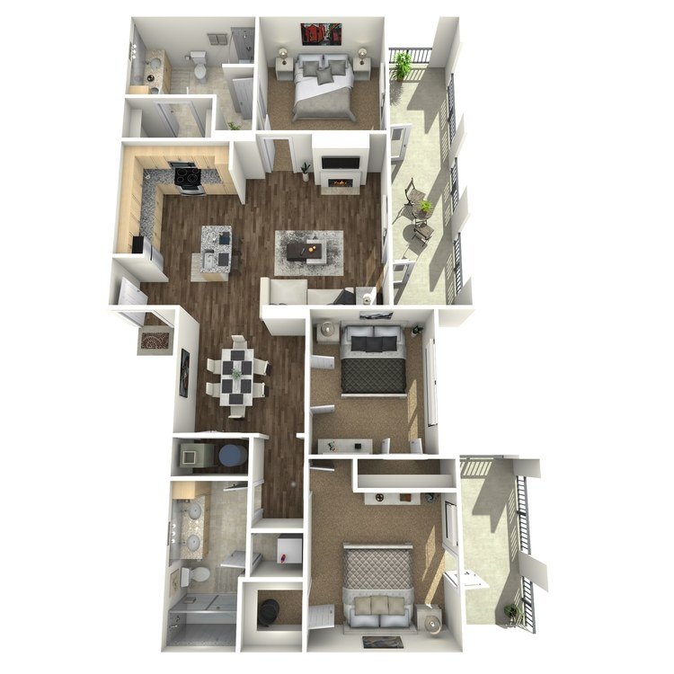 3 Bedrooms 2 Bathrooms Apartment for rent at The Orion Apartments in St Louis, MO