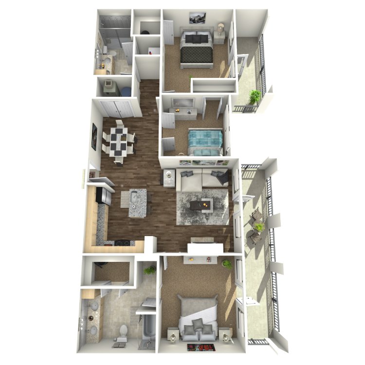 3 Bedrooms 2 Bathrooms Apartment for rent at The Orion Apartments in St Louis, MO