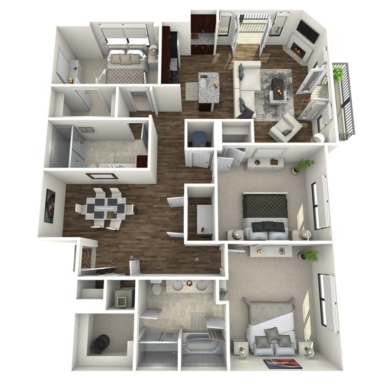 3 Bedrooms 2 Bathrooms Apartment for rent at The Orion Apartments in St Louis, MO