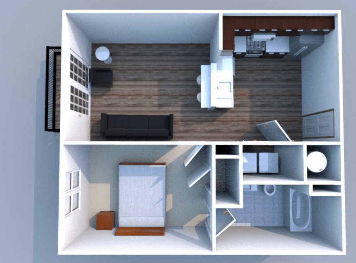 1 Bedroom 1 Bathroom Apartment for rent at North By Northwest in West Lafayette, IN