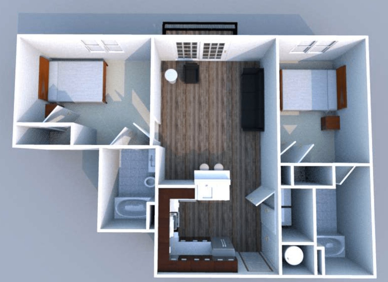 2 Bedrooms 2 Bathrooms Apartment for rent at North By Northwest in West Lafayette, IN