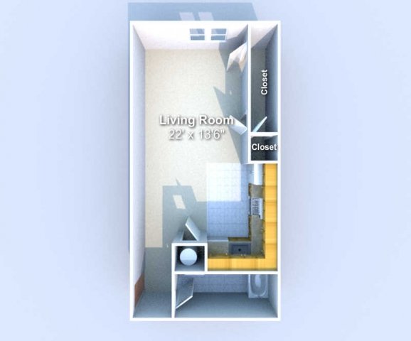Studio 1 Bathroom Apartment for rent at Towne Centre in West Lafayette, IN