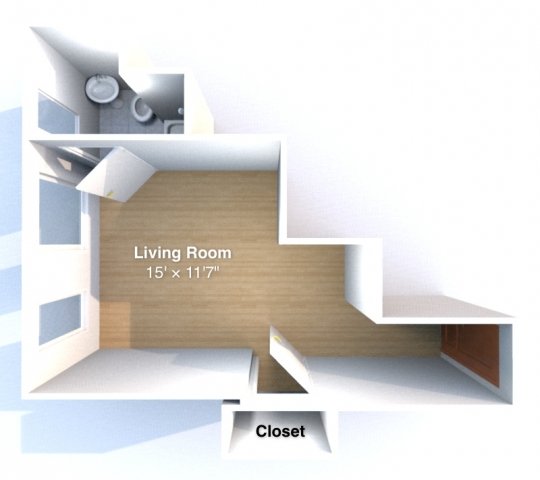 Studio 1 Bathroom Apartment for rent at The Varsity in West Lafayette, IN