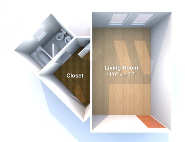 Studio 1 Bathroom Apartment for rent at The Varsity in West Lafayette, IN