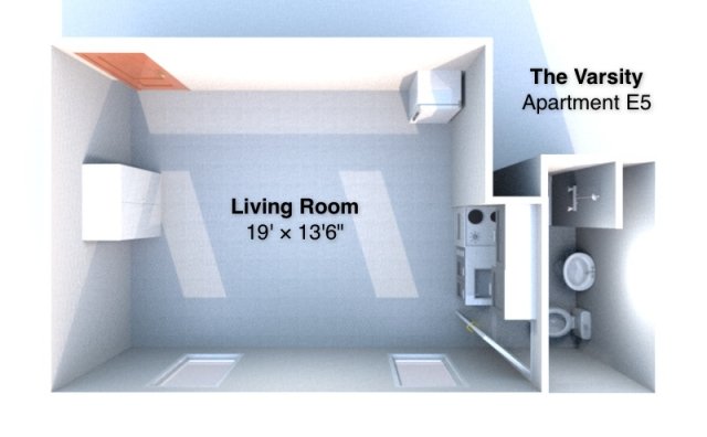 Studio 1 Bathroom Apartment for rent at The Varsity in West Lafayette, IN