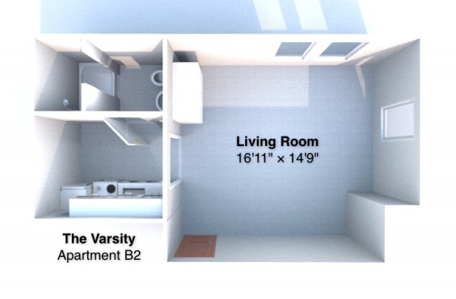 Studio 1 Bathroom Apartment for rent at The Varsity in West Lafayette, IN