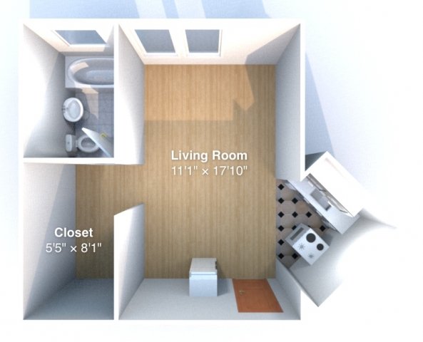 Studio 1 Bathroom Apartment for rent at The Varsity in West Lafayette, IN