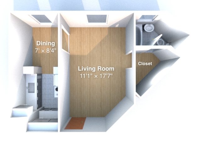 Studio 1 Bathroom Apartment for rent at The Varsity in West Lafayette, IN