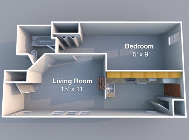 1 Bedroom 1 Bathroom Apartment for rent at Falley in Lafayette, IN