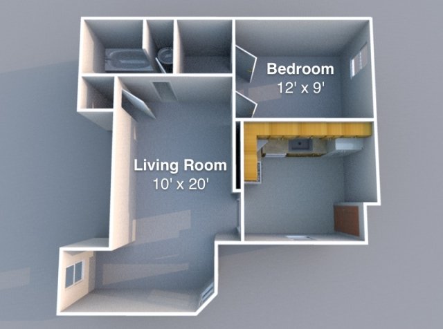 1 Bedroom 1 Bathroom Apartment for rent at Falley in Lafayette, IN