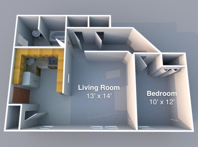 1 Bedroom 1 Bathroom Apartment for rent at Falley in Lafayette, IN