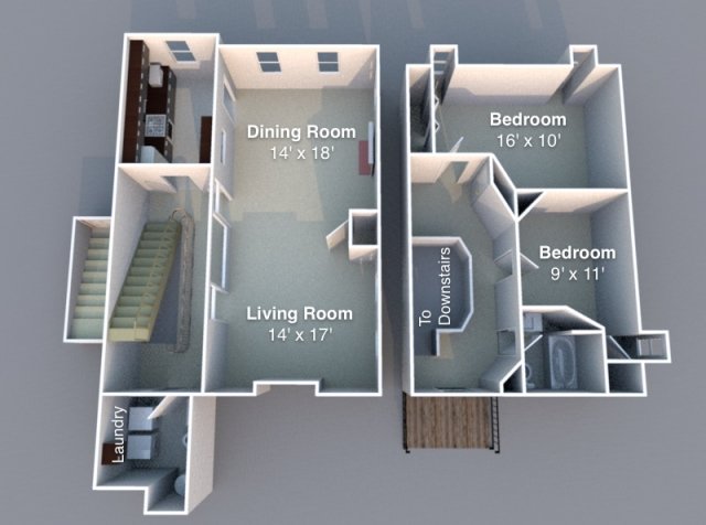 2 Bedrooms 1 Bathroom Apartment for rent at Falley in Lafayette, IN