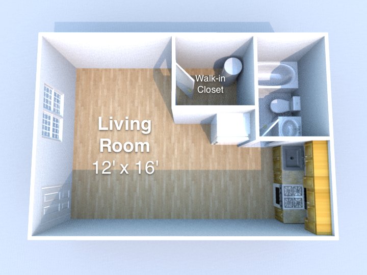 Studio 1 Bathroom Apartment for rent at Ananda in West Lafayette, IN