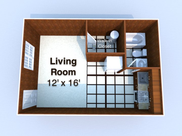 Studio 1 Bathroom Apartment for rent at Ananda in West Lafayette, IN